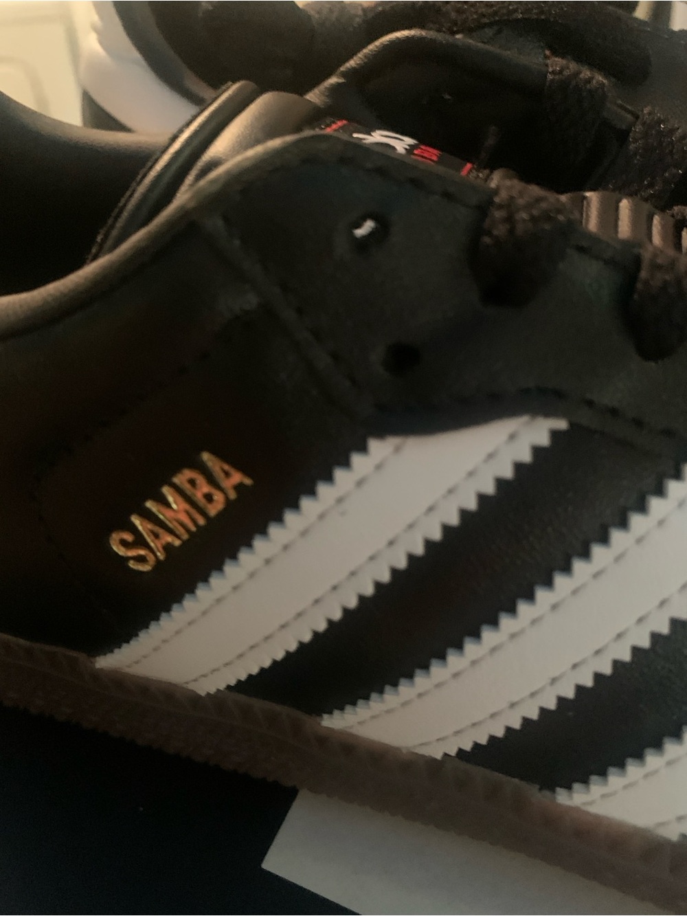 Adidas Samba J IF1945 Black White Gum Sole Youth 6 Women’s 7–7.5 NWT - Picture 2 of 6